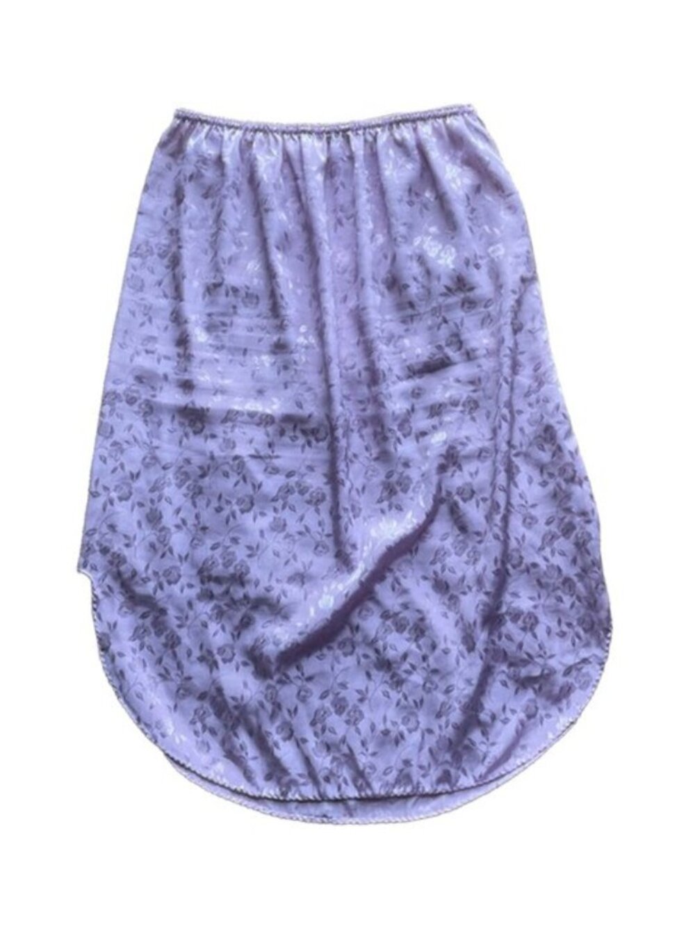 Vintage Pink Floral Jacquard Slip Skirt
